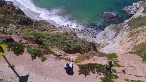 Drone flying over me Stock Footage 243408184