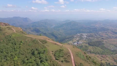 Drone flying over the mountain 스톡 동영상 230238796