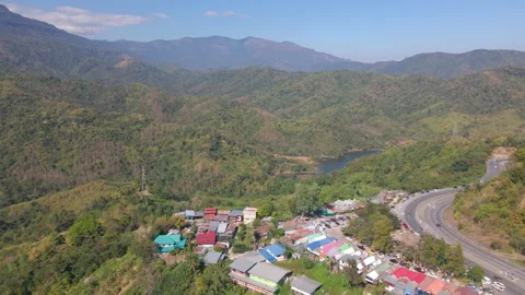 Drone flying over the mountain 스톡 동영상 230239197