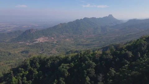 Drone flying over the mountain 스톡 동영상 230242216