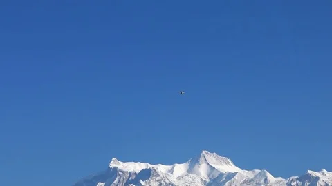 Drone flying over the mountains Stock Footage