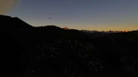 Drone Flying Over Mountains Sunset Drone Shot 4K 스톡 동영상 119832598