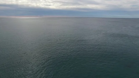 Drone Flying Over Ocean Stock Footage 71318678
