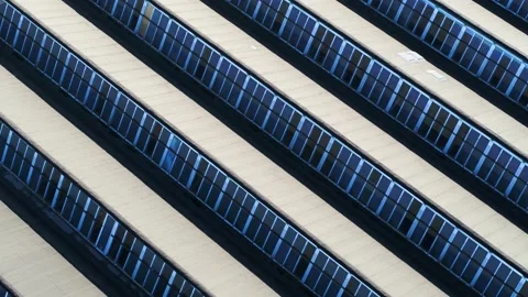 Drone flying over old, characteristic, patterned factory roof Video stock 138694123