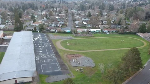 Drone Flying Over School View 2 Video stock 84081918