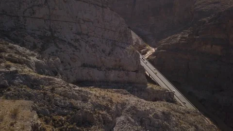 Drone Flying over some large canyons In Utah in 4k Stock Footage 95276698