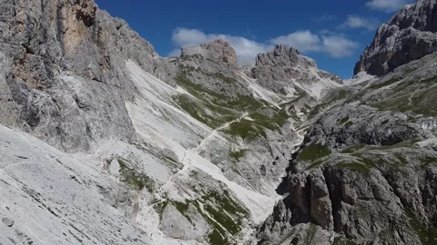 Drone flying over vajolet Stock Footage 210230249