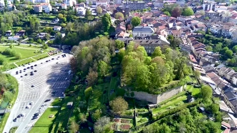 Drone flying over Val de Briey, Meurthe-et-Moselle, aerial view Stock Footage 273333549