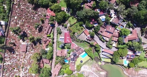 Drone flying over Valle de Bravo Top Mexico State  Vidéo 78234514