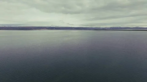 Drone flying over water Stock Footage 273167988