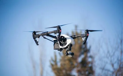 Drone flying Stock Photos