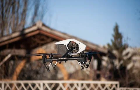 Drone flying Stock Photos