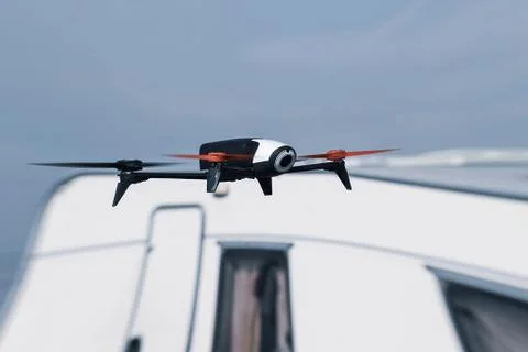 Drone flying Stock Photos