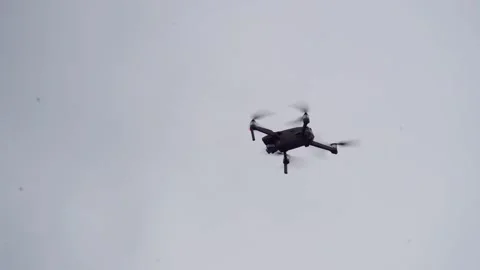 Drone flying in the sky. aerial view of drone flying in the sky Stock Footage 260148894
