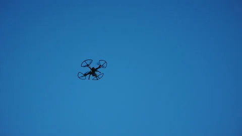 A drone flying up in the sky. Stock Footage 89671830