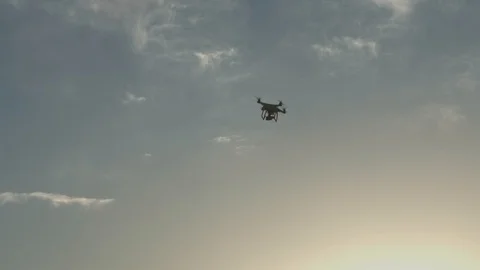 Drone Flying Slow Motion Stock Footage 87152656