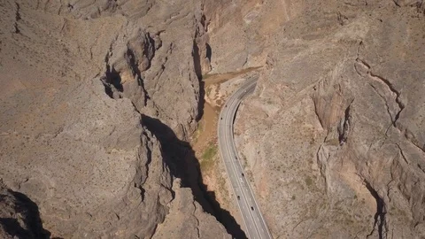 Drone Flying Through Canyons in Utah in 4K Stock Footage 93872690