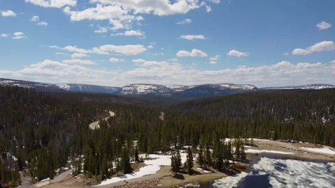 Drone Flyover 7 Trial Lake in Utah's Uinta Mountains Stock Footage 311328975