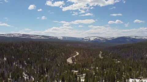 Drone Flyover 8 Trial Lake in Utah's Uinta Mountains Stock Footage 311328977