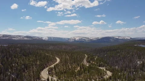 Drone Flyover 9 Trial Lake in Utah's Uinta Mountains Stock Footage 311328979