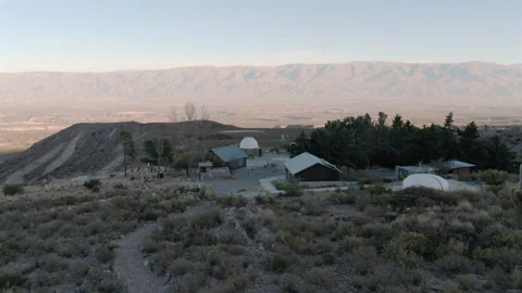 Drone Flyover of Ampimpa Astronomical Observatory in Tafí del Valle Argentina 스톡 동영상 336751623