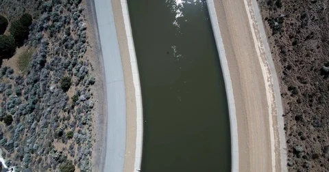 Drone Flyover Aqueduct Stock Footage 73817726