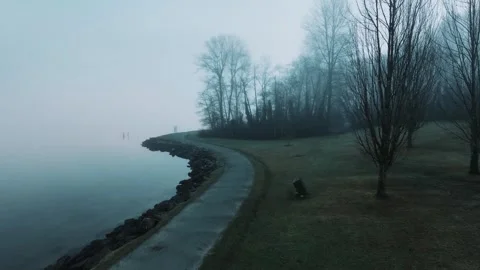 Drone in the Fog 1 스톡 동영상 328106040