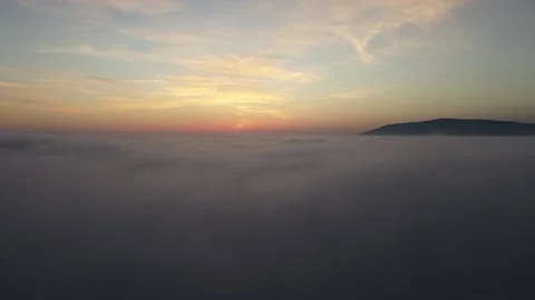 Drone footage above clouds Stock-Footage 233369854