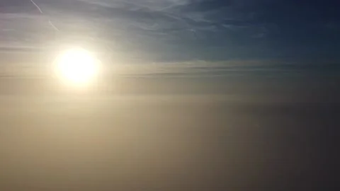 Drone footage above clouds Stock-Footage 233370727