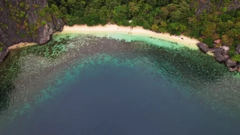 Drone Footage of Beaches in the philippines Stock Footage 243010384