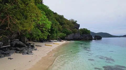Drone Footage of Beaches in the philippines Stock Footage 243020960