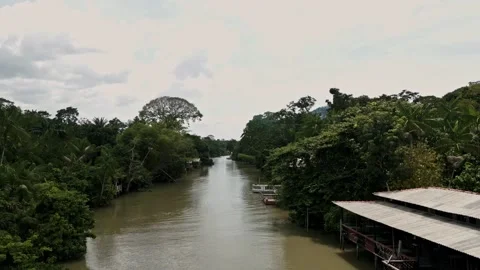 Drone Footage of Belém – Amazon River, Floating bars and Combu Island Видео 314332386