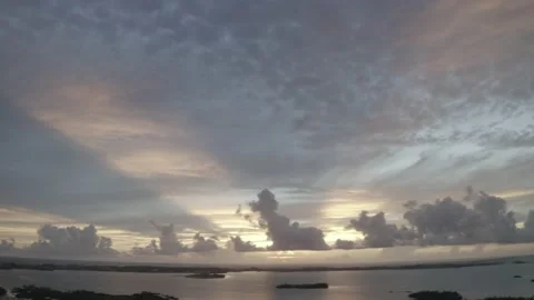 Drone Footage of Bermuda Clouds Stock Footage 167724361
