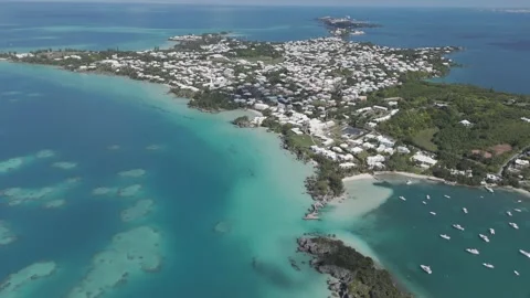 Drone Footage of Bermuda Stock-Footage 313843713