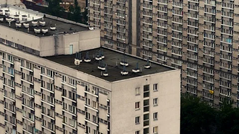 Drone footage of the blocks of flats. Stock-Footage 107220536