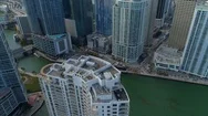 Drone Footage Brickell Miami Stock Footage