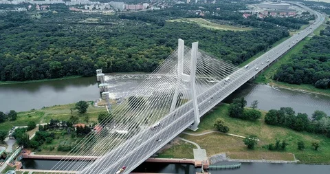 Drone footage of the bridge. Stock Footage 108350660