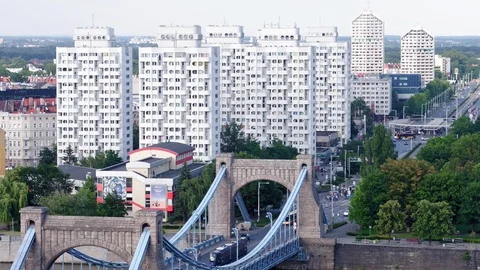 Drone footage of the bridge. Stock Footage 108425614