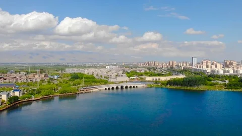 Drone footage of a bridge Video stock 114644771