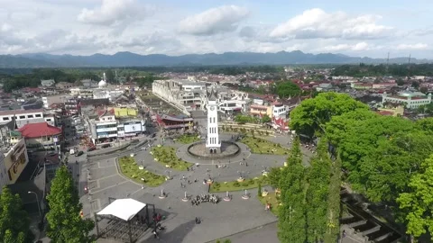Drone footage bukittinggi Stock Footage 237266999