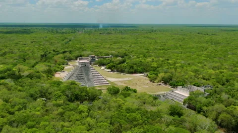 Drone Footage of Chichen Itza Stock Footage 163971175