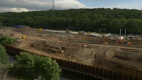 Drone Footage of Construction and Development Stock Footage 101558569