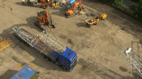 Drone Footage of Construction Site Stock Footage 101559123