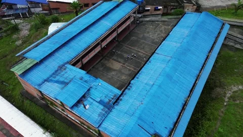 Drone Footage of Educational Facilities in Developing Country Stock Footage 308051936