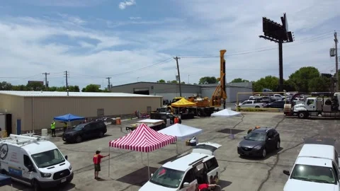 Drone Footage of Event Stock Footage 200842997