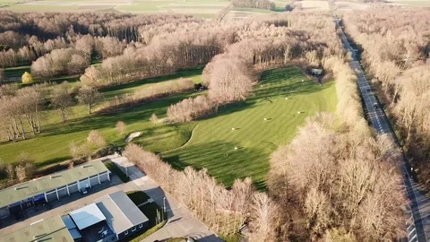 Drone Footage Golf Course Stock Footage 126944797