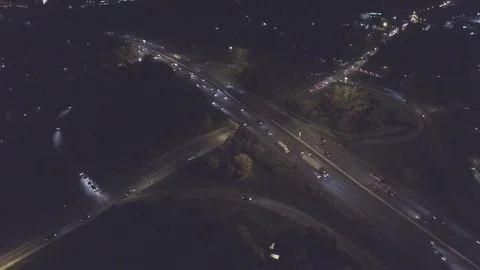 Drone Footage of Interstate 95 Stock Footage 83945630