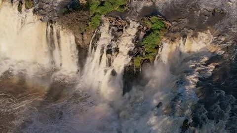 Drone footage of a large waterfall in central Mexico. 動画素材 169764454
