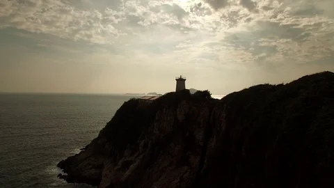Drone footage of Lighthouse Video stock 114645668