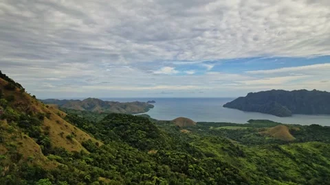 Drone Footage of Mountains in the philippines Stock Footage 243282132